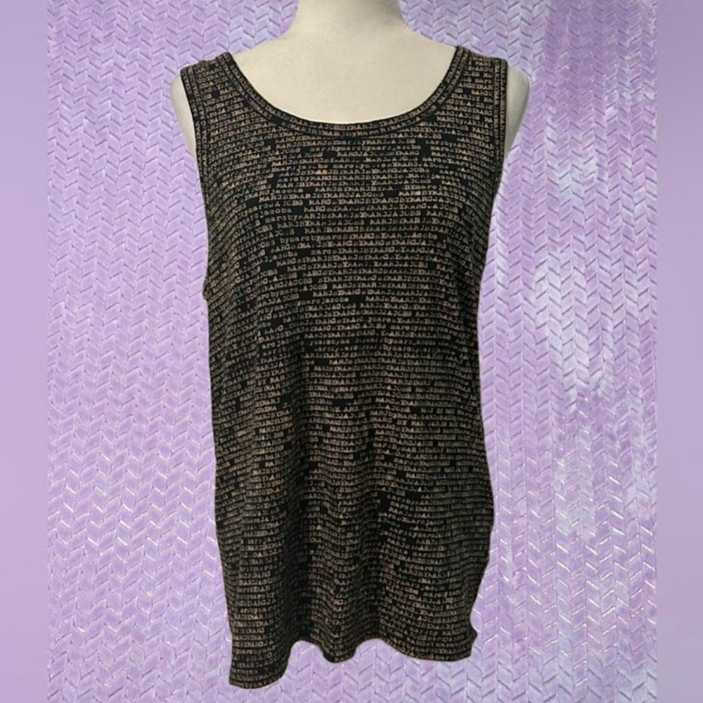 Marc Jacobs Black and Tan Tank Top